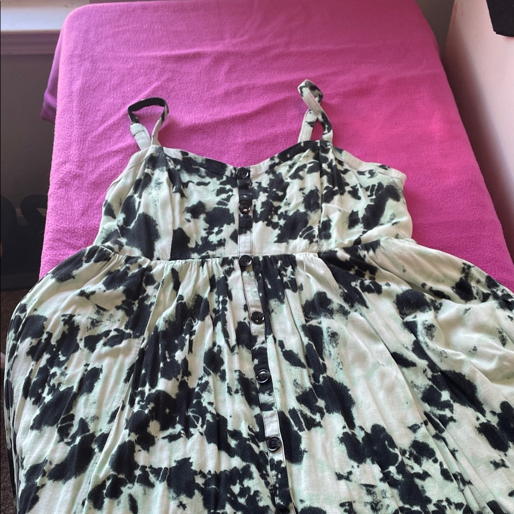 Torrid Black and green Tie-Dye Dress